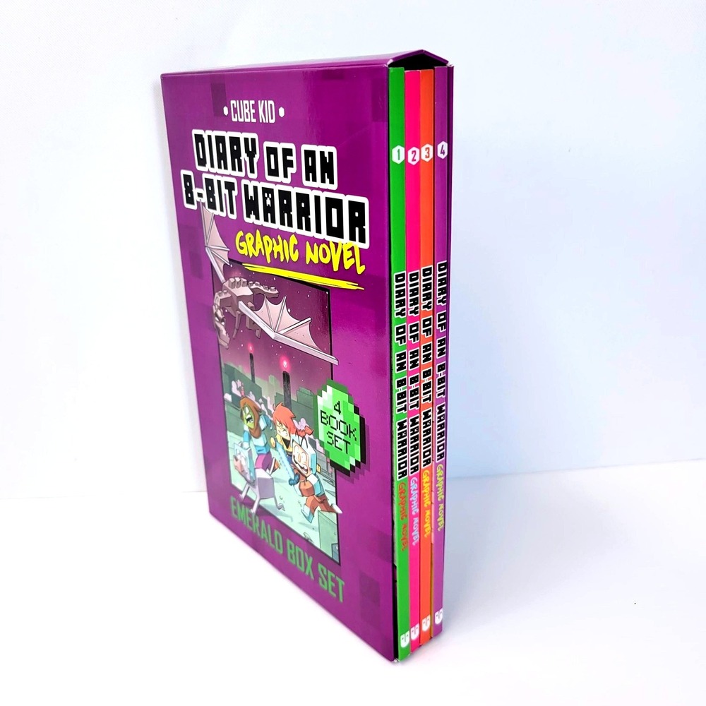 Diary Of An 8-Bit Warrior Graphic Novel Emerald Box Set Cube Kid Paperback Books